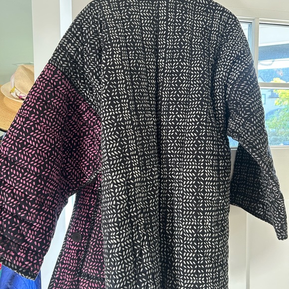 NWT, Seek Collective Space Coat, Foliage Print, Reversible, Size M/L - Picture 9 of 11